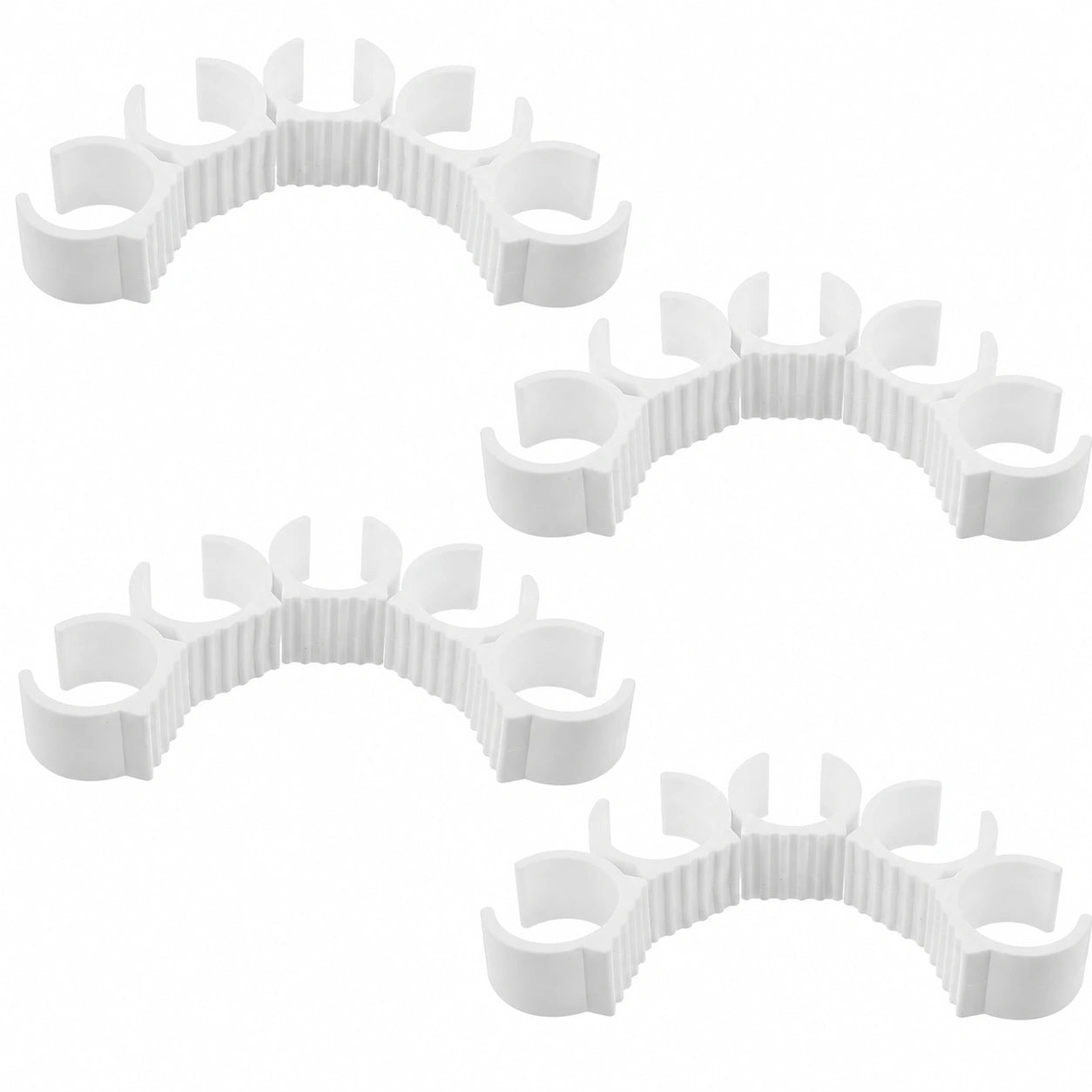 Tapas Antideslizantes en Forma de U para Hamacas, 20 Piezas, Compatibles con Tubos Redondos de 38-42 MM, Ideales para Exteriores