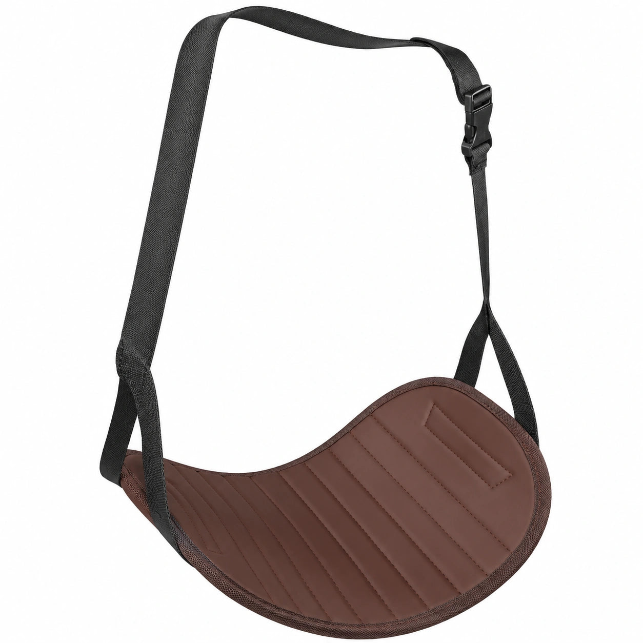 Reposapiés portátil de viaje 42x26 cm, cojín ajustable de cuña con soporte de pierna en cuero sintético suave
