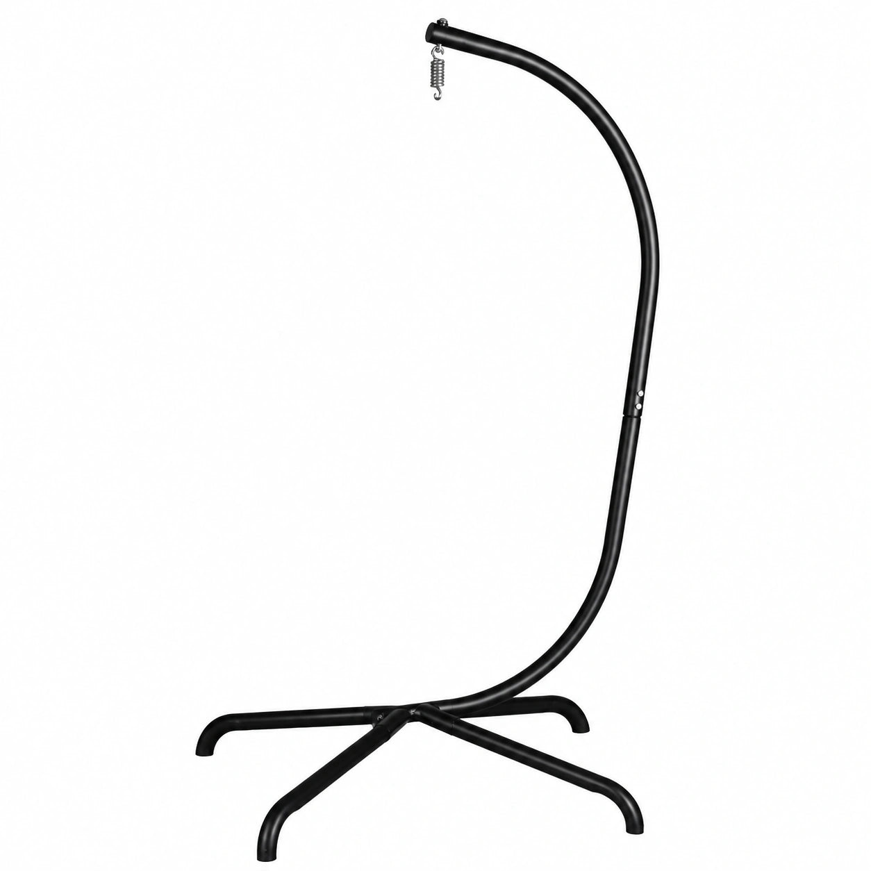Base Estable para Silla Colgante, Estructura de Hierro con Gancho de Resorte, Capacidad de hasta 150 kg para Balcón y Jardín