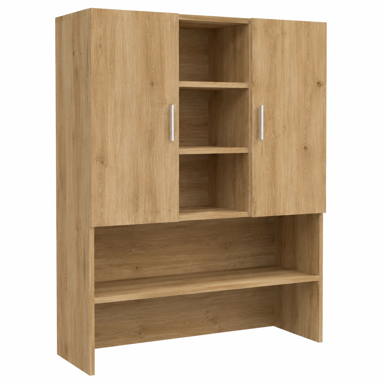 Columna de baño en madera de ingeniería roble marrón 33x33x120,5 cm