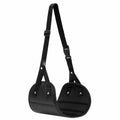 Hamaca plegable para pies - Soporte ergonómico para viajes y oficina