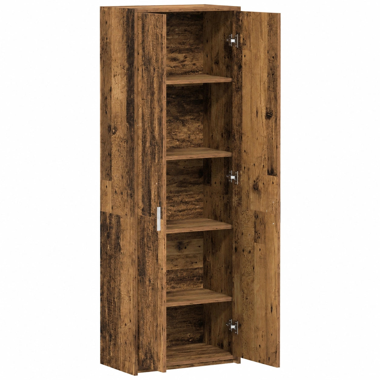 Armario de Madera Reciclada 55x25x189 cm para Dormitorio, Estilo Moderno