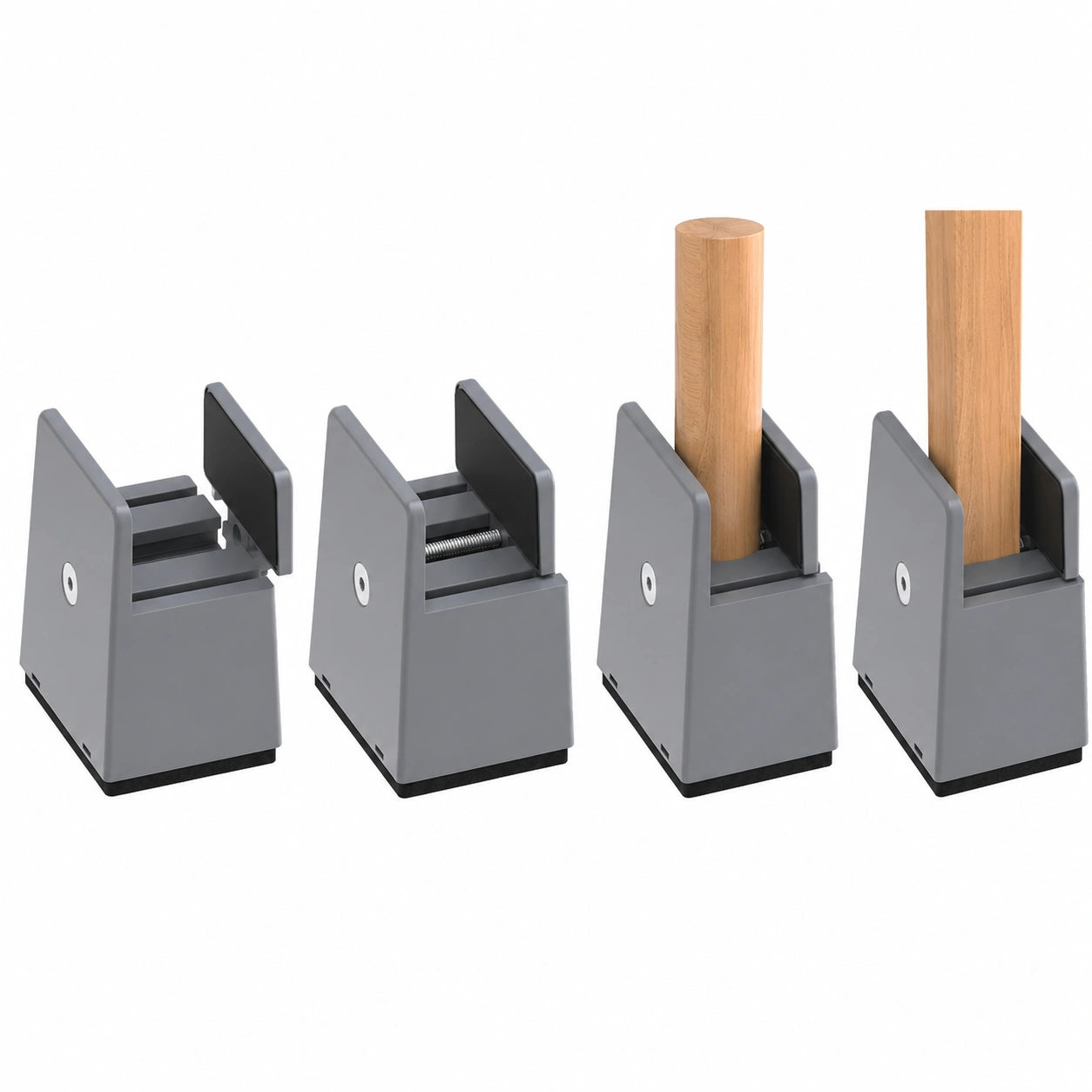 RCHYFEED Elevadores de Muebles Ajustables 5cm, Resistencia 4500kg