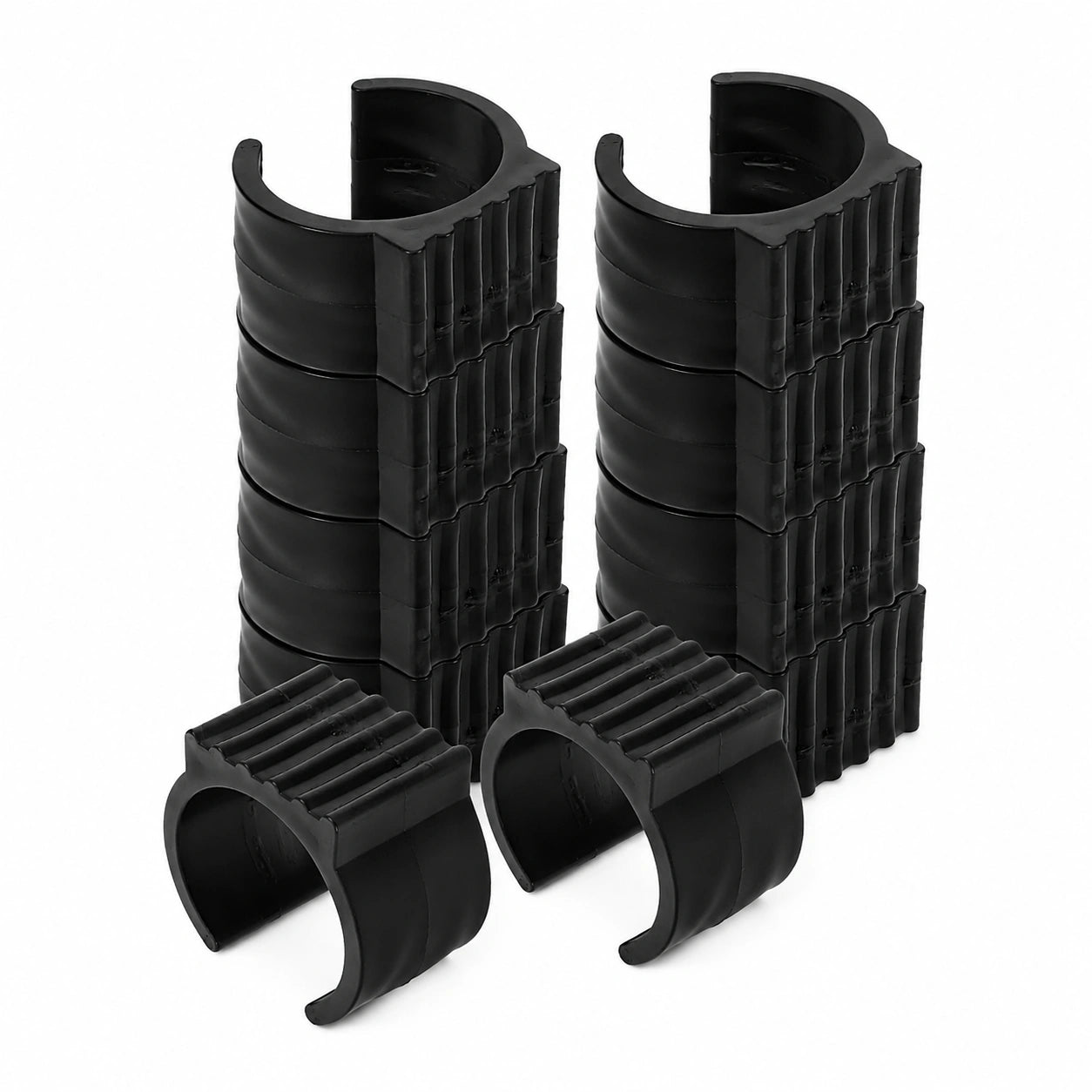 Deslizadores Antideslizantes CRAFTHROU para Soportes de Hamacas, Negro, 38-42 mm, 20 Piezas