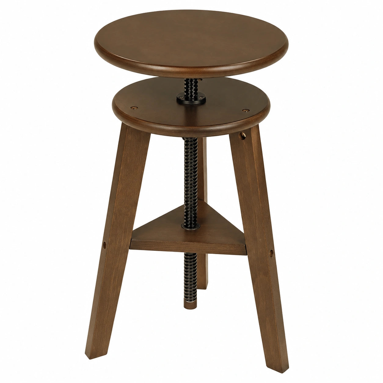 MEEDEN Taburete de Artista Ajustable, 48-66 cm, Nogal