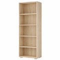 Estantería Roble 5 Niveles Ajustables CASARIA® 190x60x28cm para Oficina y Hogar