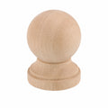 Conjunto de 4 Remates Decorativos de Madera en Forma de Calabaza para Barandilla, Diseño Elegante Estilo Europeo para Decoración de Hogar